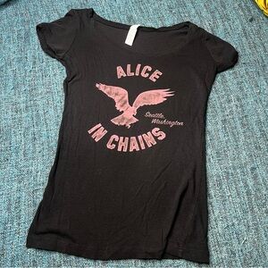 Next Level Apparel Alice in Chains Seattle Washington Women's T-Shirt Medium